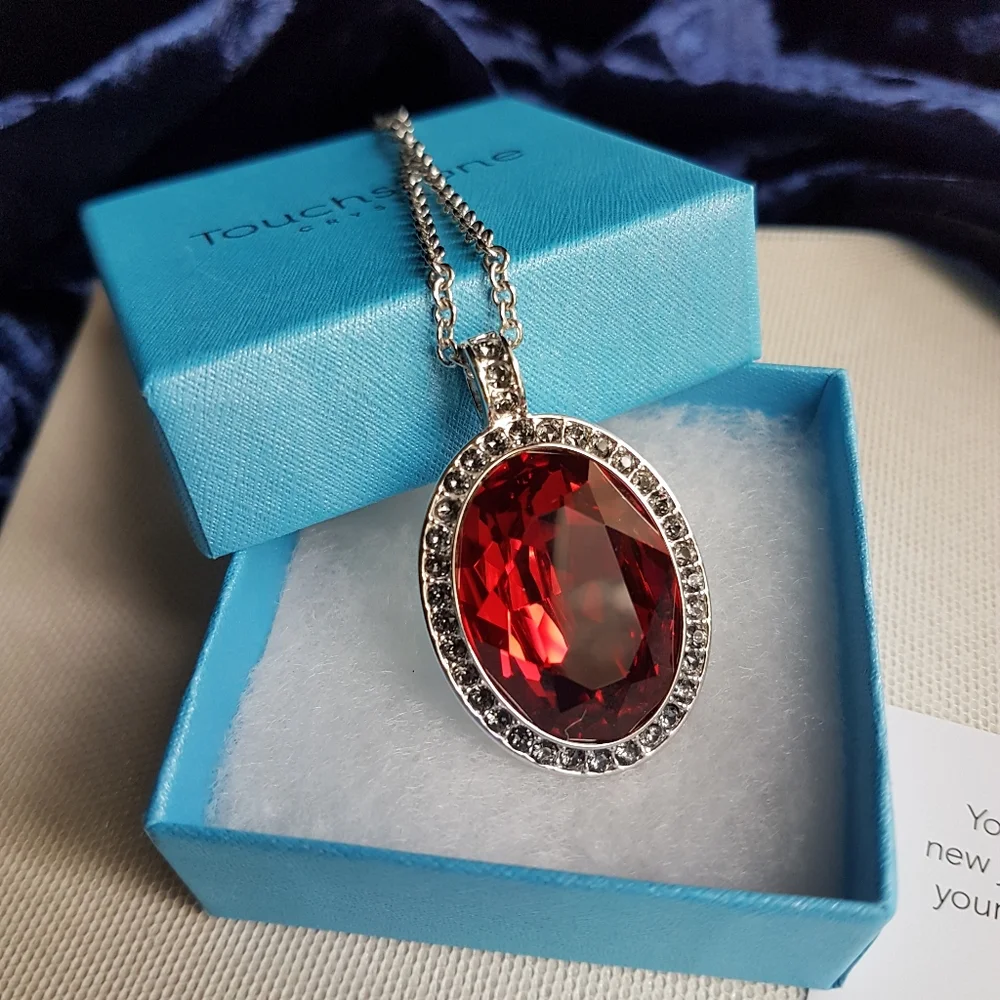 Swarovski surrounded silver